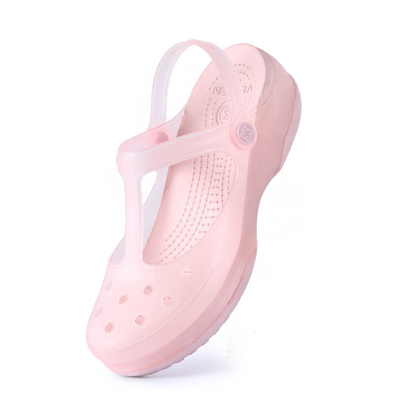 Women's Non-slip Thick-soled Beach Shoes Jelly Shoes