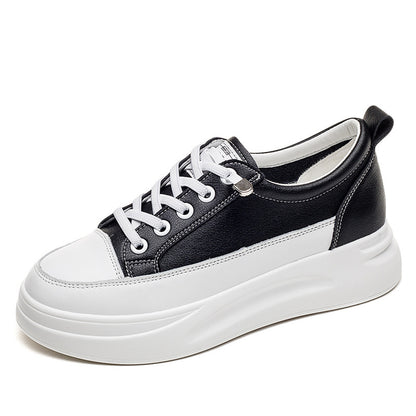 All-match Thick-soled Increased White Shoes Sports Single Women