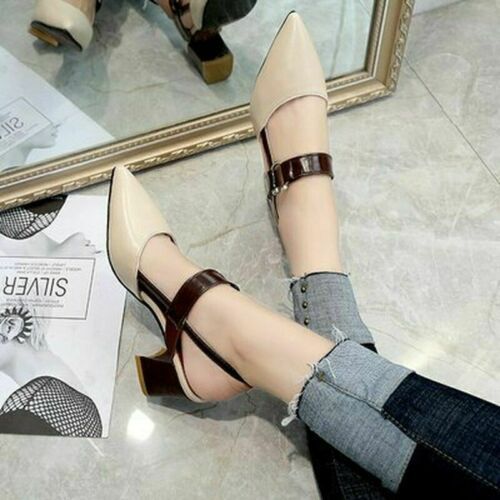 New Style Single Shoes Baotou Thick Heel Sandals