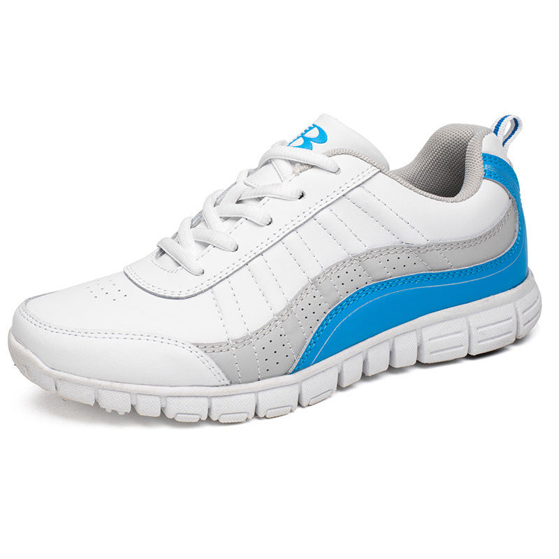 Zapatillas deportivas transpirables de otoño para mujer, zapatos blancos