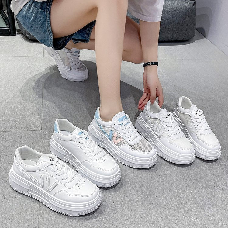 Lace-Up Flat Shoes Women Harajuku Casual