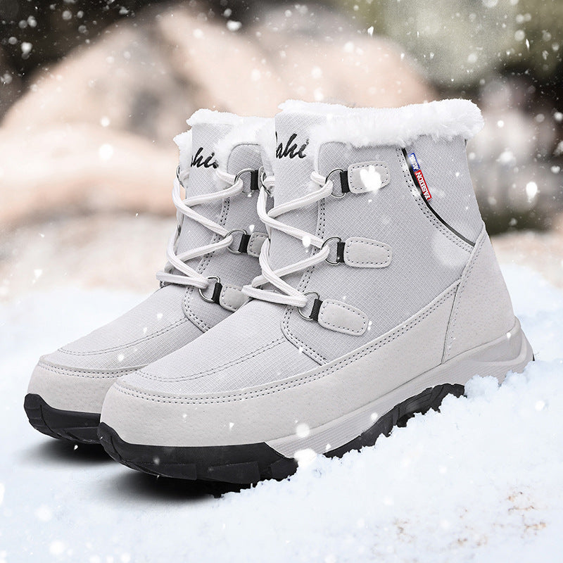 Bottes de neige mi-hautes en polaire