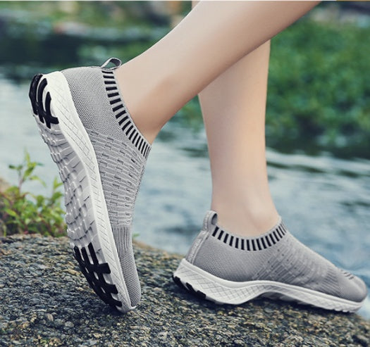 Summer cloth shoes women's mesh shoes breathable summer sports shoes soft bottom middle-aged walking