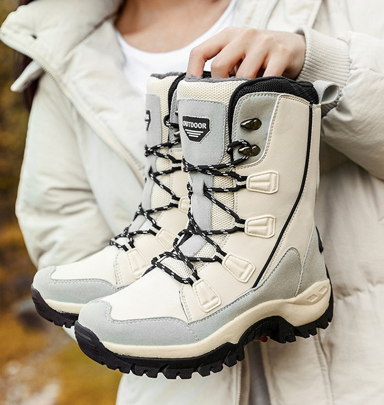 Waterproof non-slip cotton boots