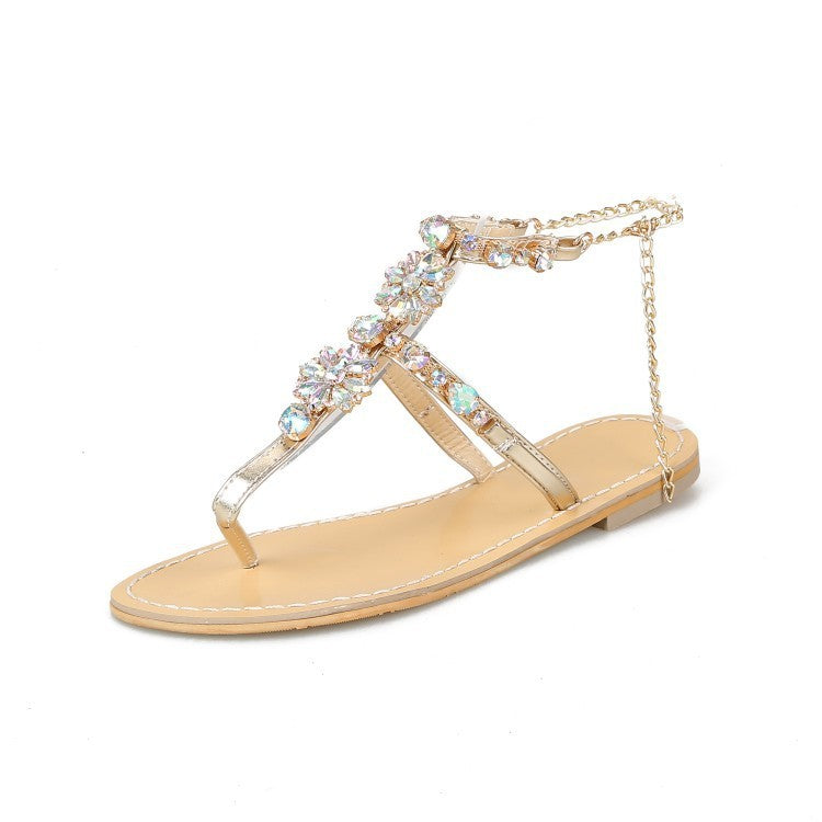 All-match crystal sandals