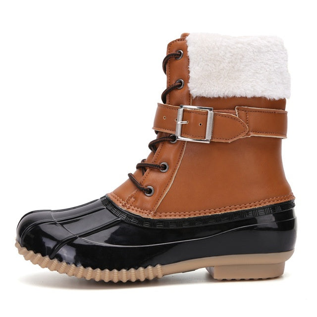 Chaussures pour femmes bottes de neige imperméables montantes 