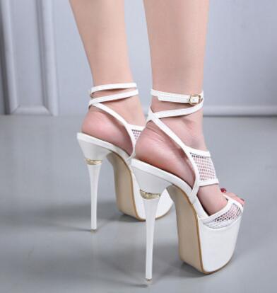 European and American style super high heel stiletto female waterproof platform women's sandals