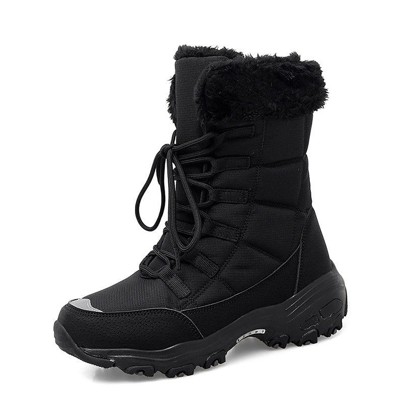 High-top Snow Boots Outdoor Leisure Women's Mid-Tube