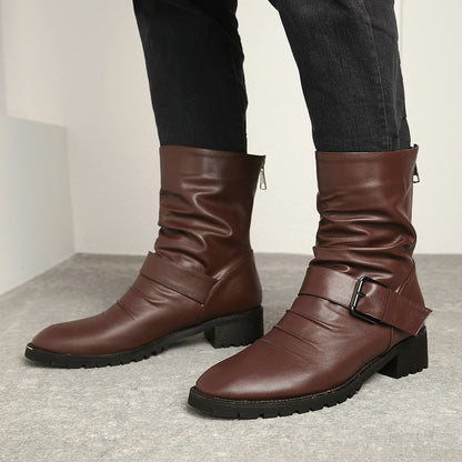 Chaussures pour femmes du commerce extérieur automne et hiver tendance punk en Angleterre