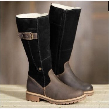 Low heel high boots