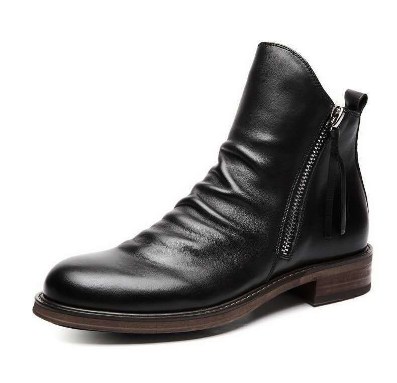 Men's Four Seasons Casual High-Top Men's Leather Boots