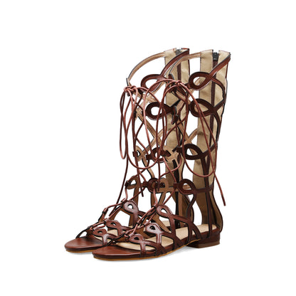 Lace-up Roman sandals