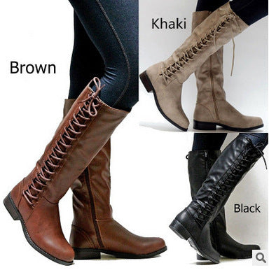 Bottes à lacets pour femmes