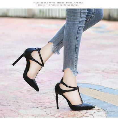 Women's pointed high heel sandals