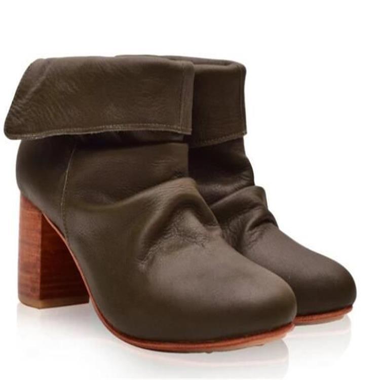 Bottes en cuir de grande taille européennes et américaines