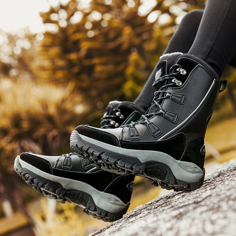 Botas de algodón antideslizantes impermeables.