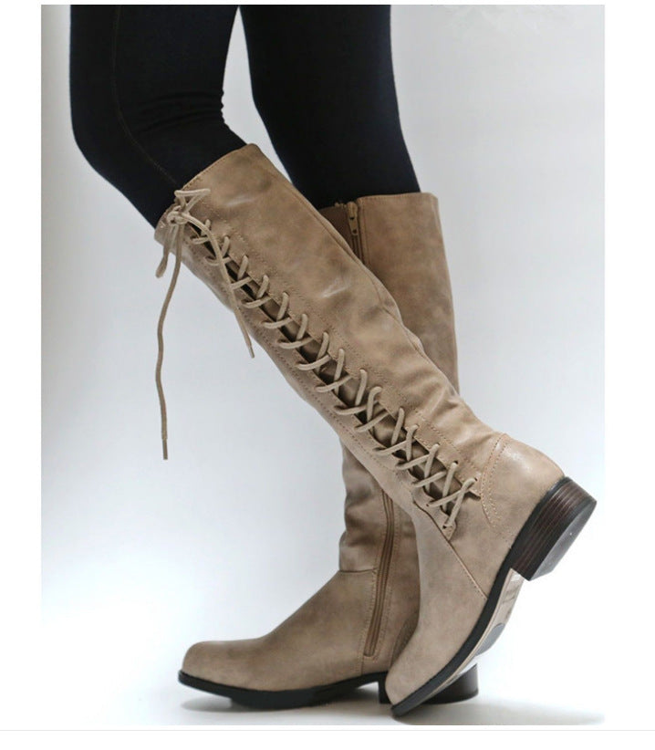 Botas de mujer con cordones