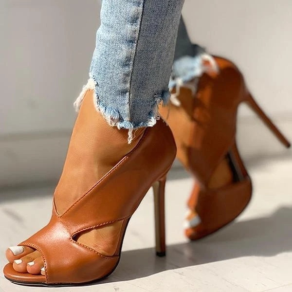 Chaussures pour femmes 4 sandales grandes tailles talons hauts chaussures sexy à talons fins pour femmes