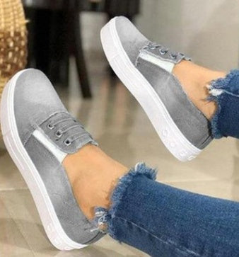 Zapatos súper hermosos y modernos Zapatos de lona vaquera para mujer Talla 43 