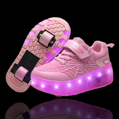 Children's charging walking shoes