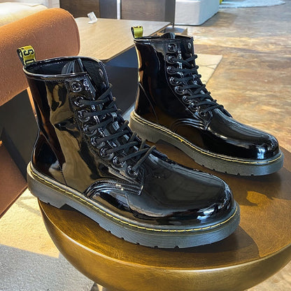 High top eight hole Martin boots