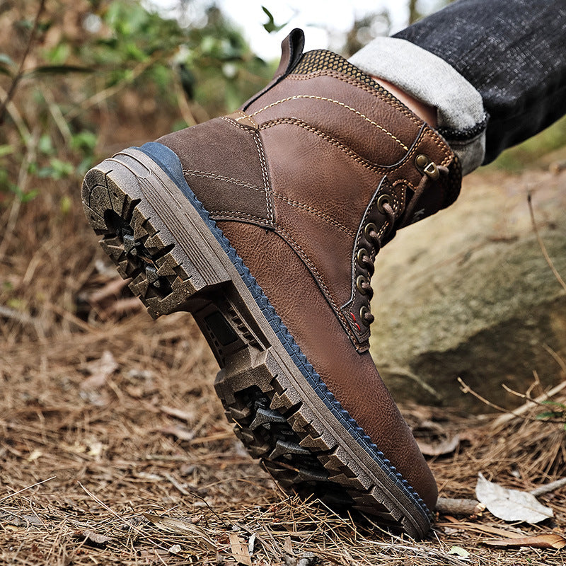 Botas Martin estilo coreano, botas altas para herramientas, zapatos para exteriores para hombres