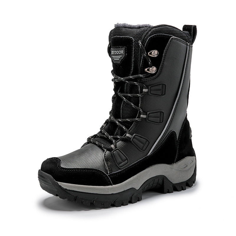 Waterproof non-slip cotton boots