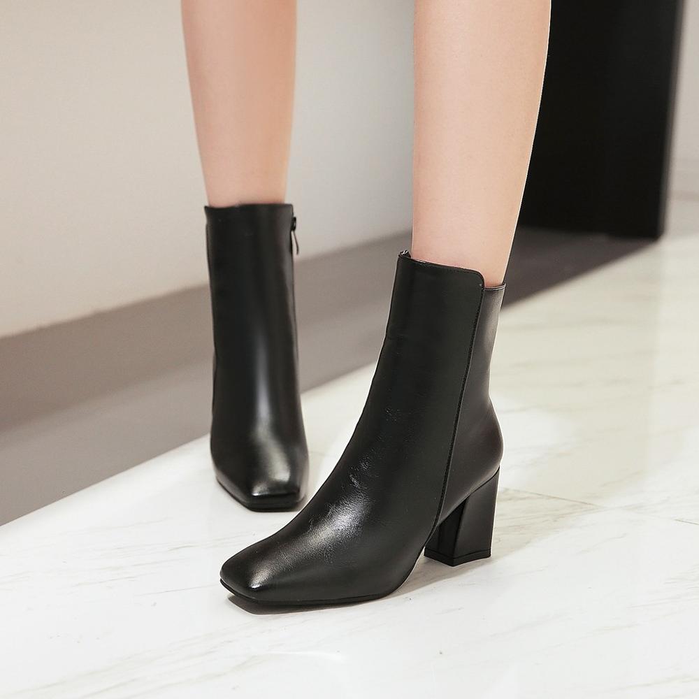 high-heeled ankle boots