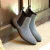 Nouvelles bottes basses à carreaux pour hommes à talons bas et bout rond pour l'automne et l'hiver 