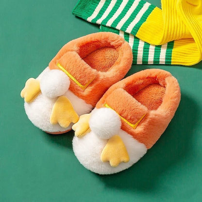 Cotton slippers female indoor cute plush couple