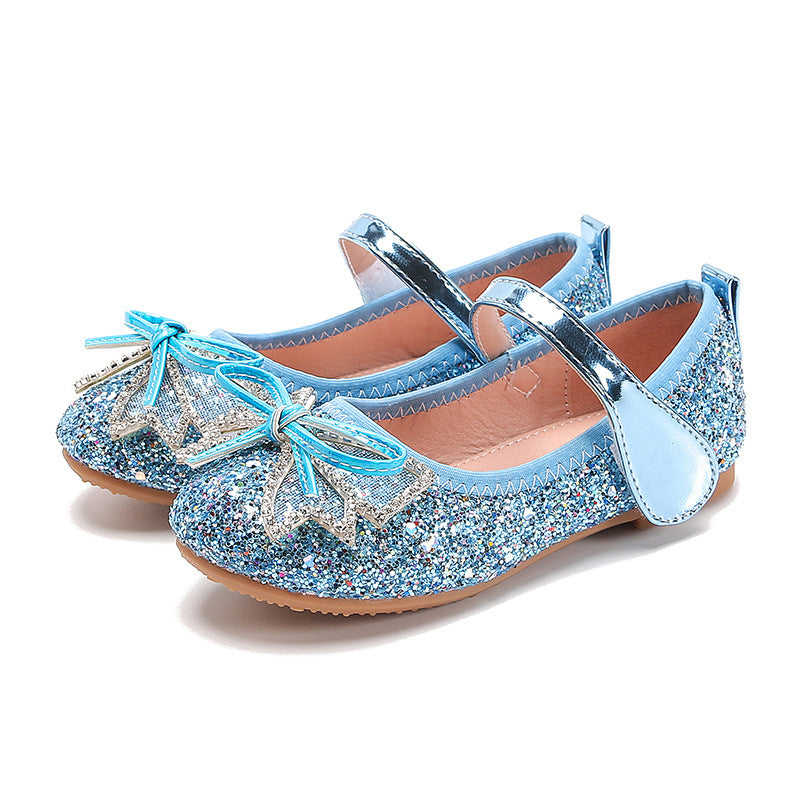 Zapatos de cristal con lentejuelas para niñas