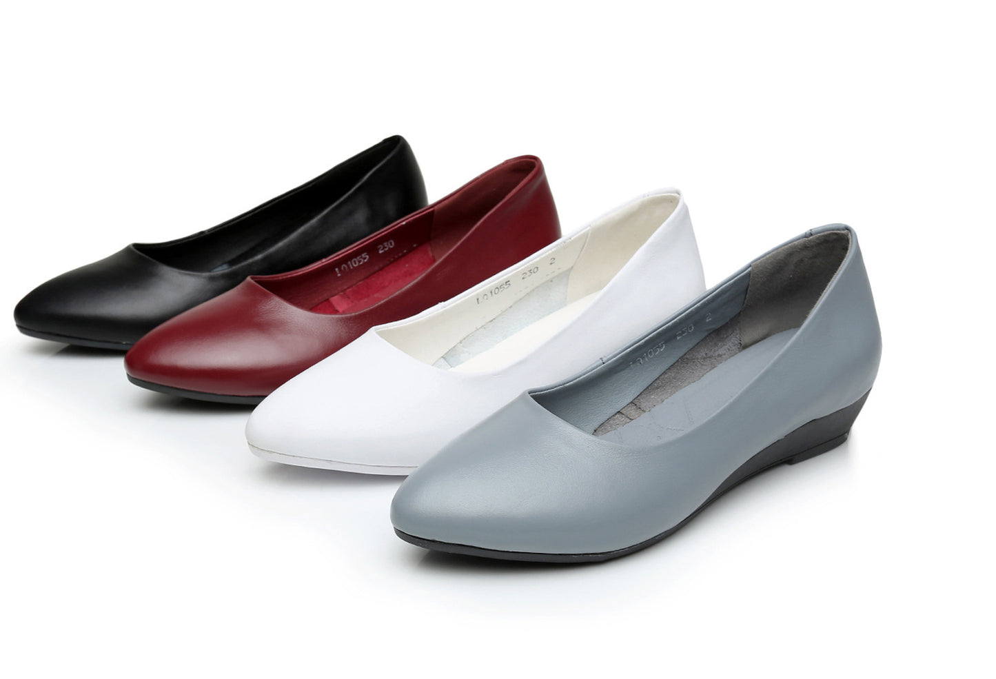 Leather non-slip soft sole flat shoes