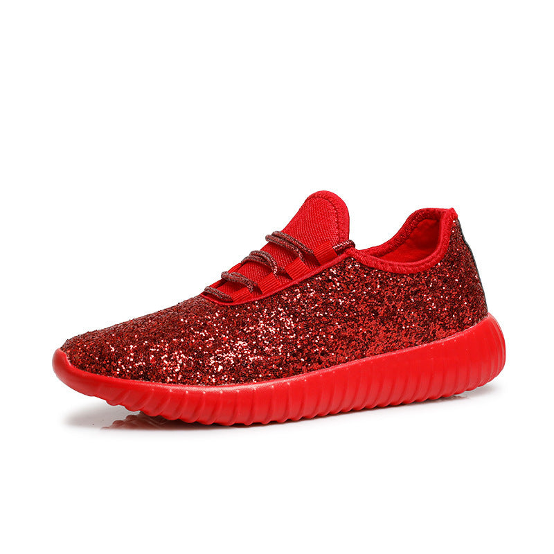 Women's cross-border sequin casual shoes