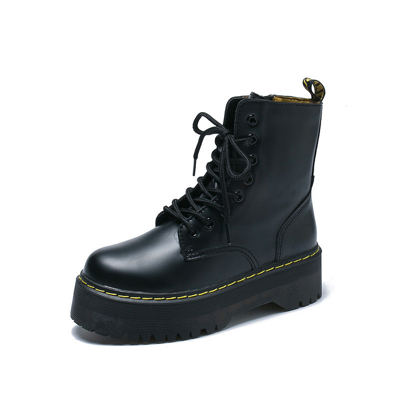 Round Toe Handsome Breathable Retro Short Boots