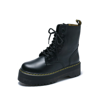 Round Toe Handsome Breathable Retro Short Boots