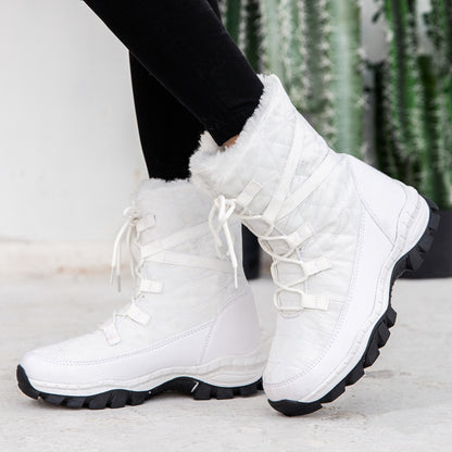 Thick Plush Plus Velvet Warm Women Snow Boots