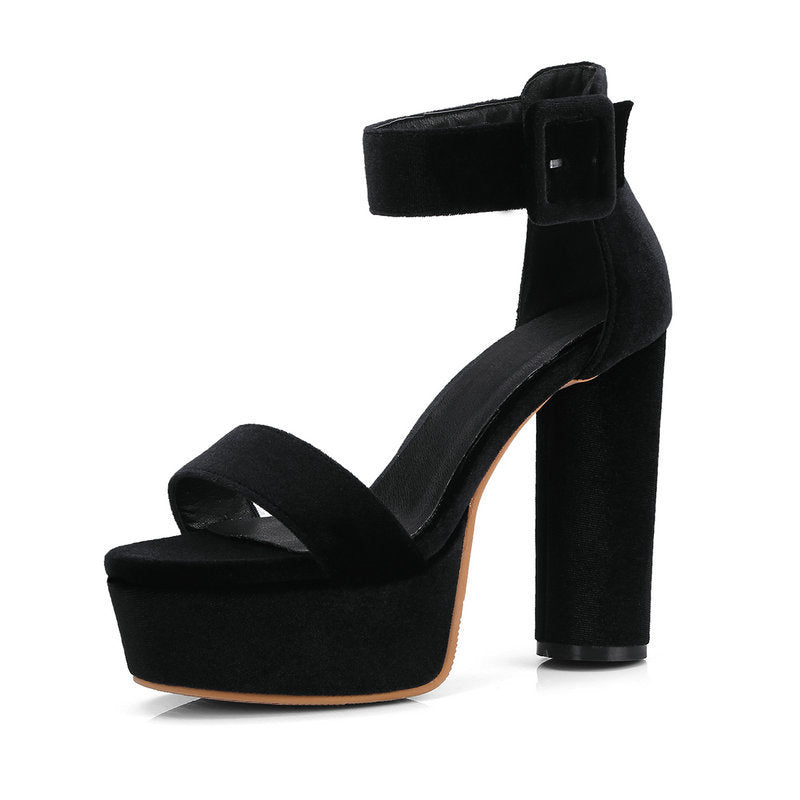 Fashion Sexy Chunky Heel Platform High Heel Sandals