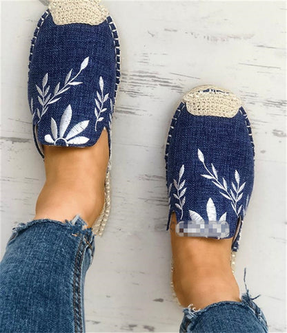 Amazon Female Embroidered Fisherman Half Slippers