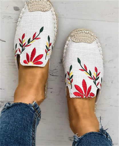 Amazon Female Embroidered Fisherman Half Slippers