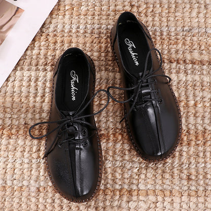 Sports And Leisure Comfortable Cowhide Mother Shoes