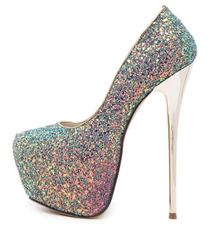 Stiletto Platform Women's Sexy Sequined High Heels