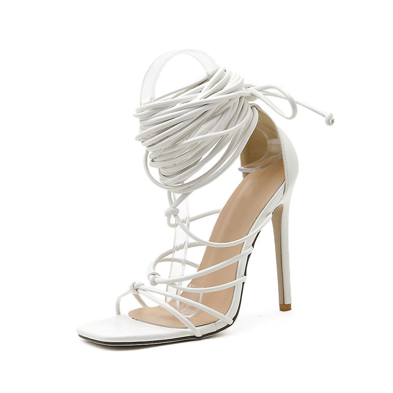 Lace-up Stiletto Roman Women's Sandals