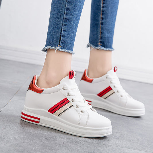 Women's Inner Height Increase Casual Shoes Girls Sneakers