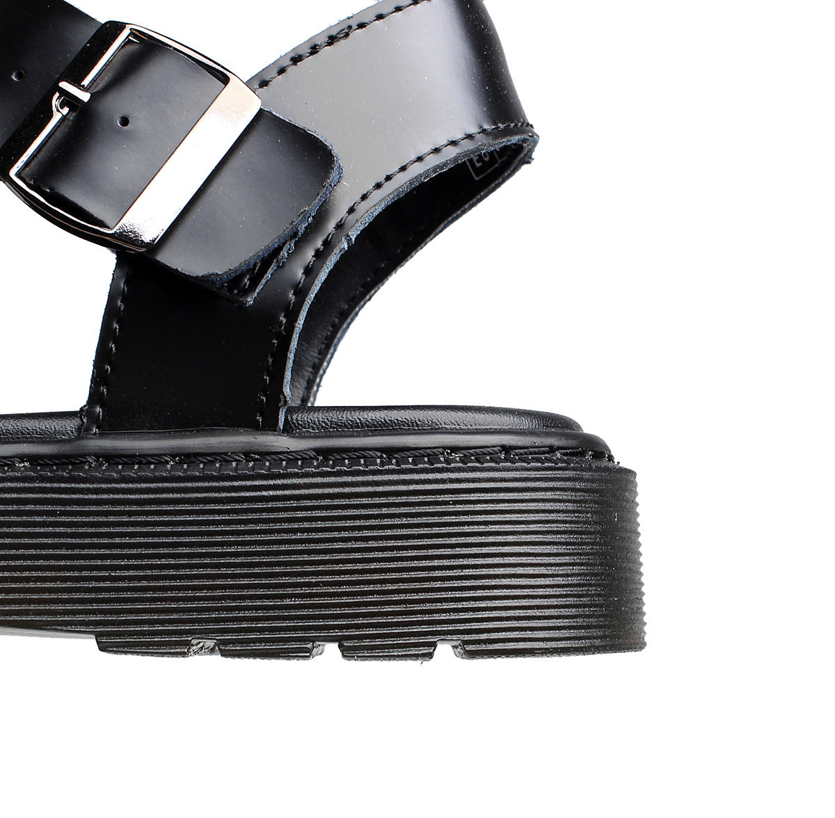 Platform Buckle Toe Roman Sandals