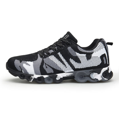 Camouflage Flying Knit Men's Outdoor Casual Sports Shoes