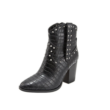 Europe And The United States Thick Heel Martin Boots Women