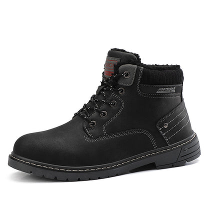 Bottes Martin pour hommes, chaussures chaudes en coton, bottes de neige