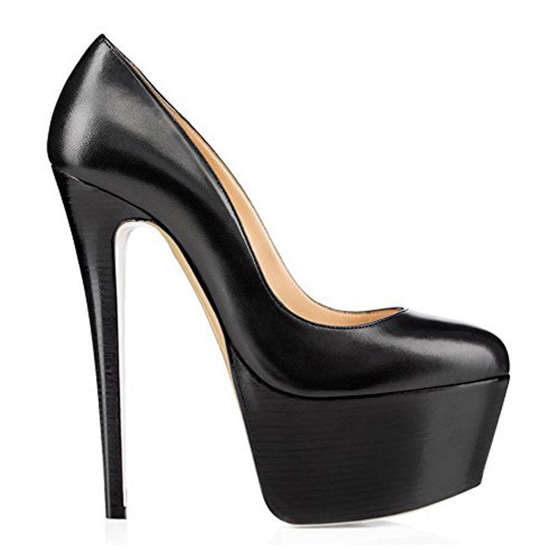 Women's Round Toe Platform High Heels