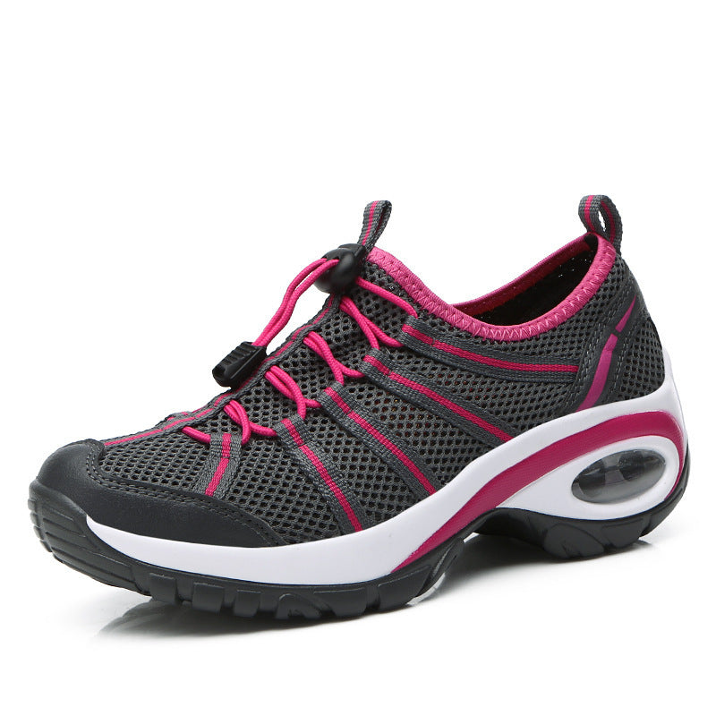 Mesh Shoes, Hiking, Spring, Cushion, Wear-Resistant Shoes, Women'S Breathable Outdoor Leisure