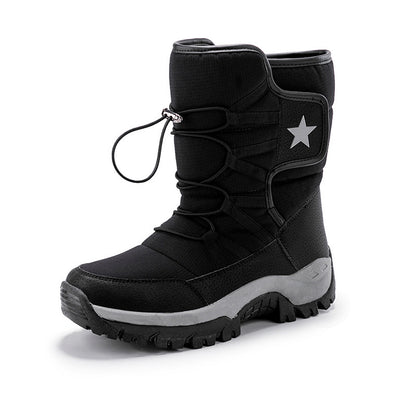 Bottes de neige chaudes en polaire pour hommes